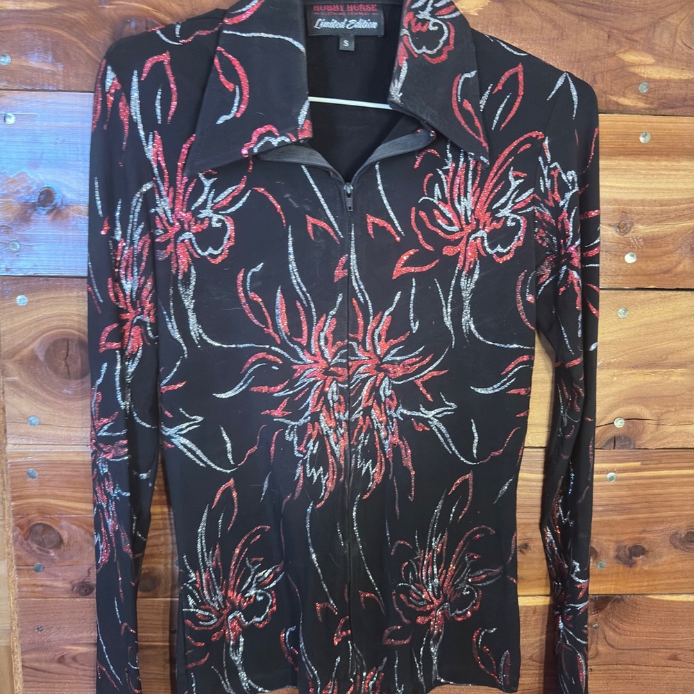 HOBBY HORSE Limited Edition Glitter Western Horse Show Shirt